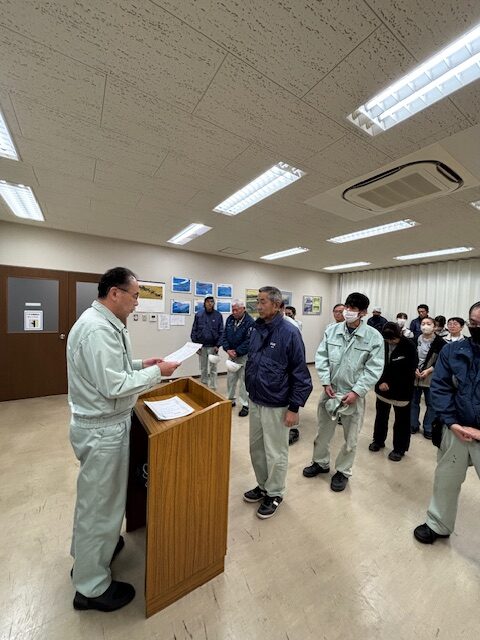 宇部樹脂加工山口工場　2025年永年勤続表彰